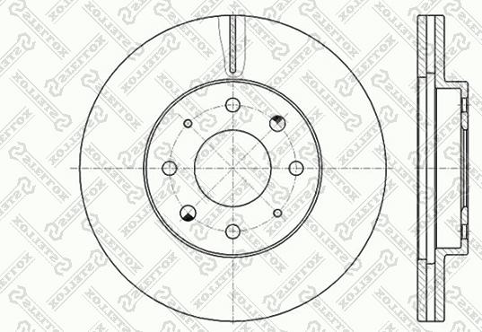 Stellox 6020-3032V-SX - Тормозной диск autosila-amz.com