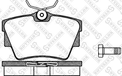 Stellox 602 030L-SX - Тормозные колодки, дисковые, комплект autosila-amz.com