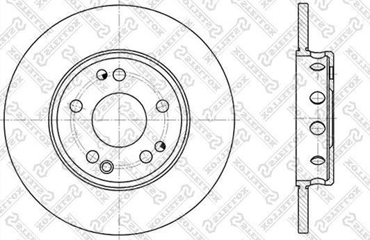 Stellox 6020-3606-SX - Тормозной диск autosila-amz.com