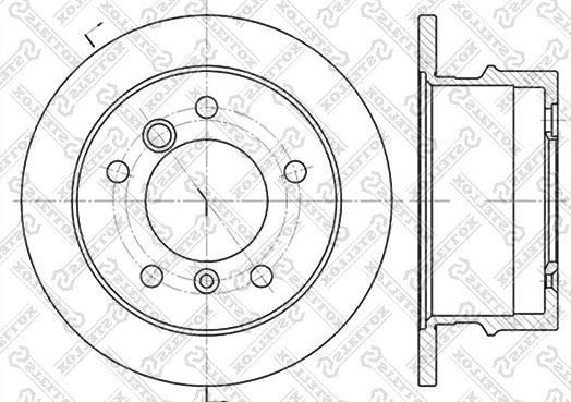 Stellox 6020-3337-SX - Тормозной диск autosila-amz.com