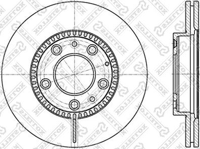 Stellox 6020-3241V-SX - Тормозной диск autosila-amz.com