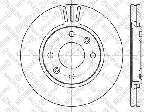 Stellox 6020-3719V-SX - Тормозной диск autosila-amz.com