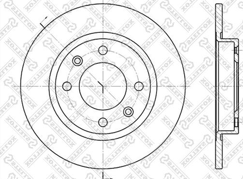 Stellox 6020-3716-SX - Тормозной диск autosila-amz.com