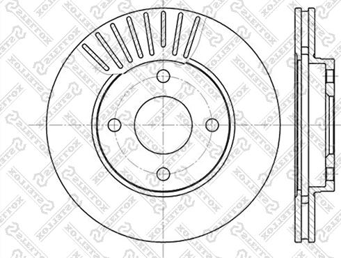 Stellox 6020-2549V-SX - Тормозной диск autosila-amz.com