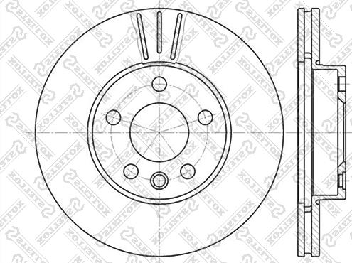 Stellox 6020-2545V-SX - Тормозной диск autosila-amz.com