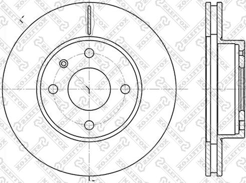 Stellox 6020-2529V-SX - Тормозной диск autosila-amz.com