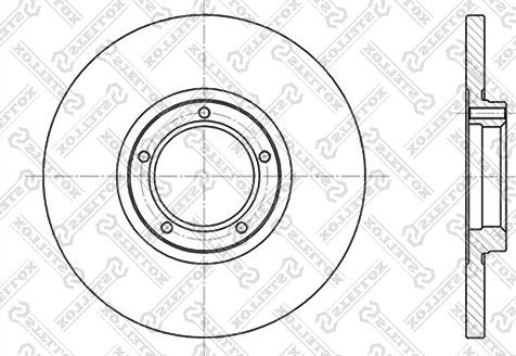 Stellox 6020-2523-SX - Тормозной диск autosila-amz.com