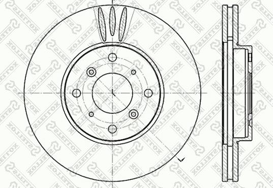 Stellox 6020-2625V-SX - Тормозной диск autosila-amz.com