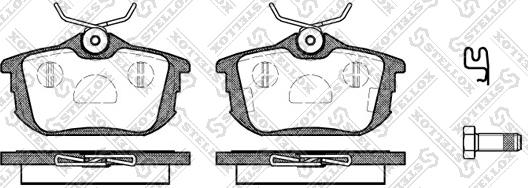 Stellox 616 002B-SX - Тормозные колодки, дисковые, комплект autosila-amz.com