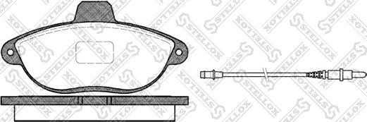 Stellox 613 002B-SX - Тормозные колодки, дисковые, комплект autosila-amz.com