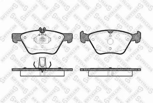 Stellox 612 000BL-SX - Тормозные колодки, дисковые, комплект autosila-amz.com