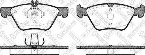 Stellox 612 000B-SX - Тормозные колодки, дисковые, комплект autosila-amz.com