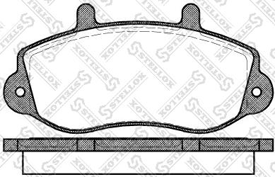 Stellox 688 000-SX - Тормозные колодки, дисковые, комплект autosila-amz.com