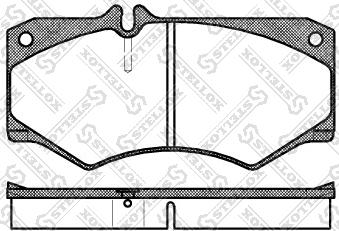 Stellox 058 030-SX - Тормозные колодки, дисковые, комплект autosila-amz.com