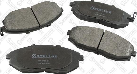 Stellox 000 042B-SX - Тормозные колодки, дисковые, комплект autosila-amz.com