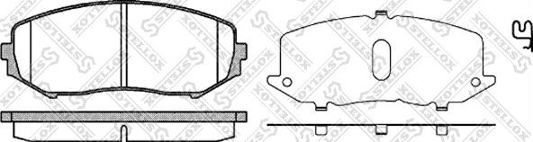 Stellox 001 097-SX - Тормозные колодки, дисковые, комплект autosila-amz.com