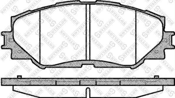 Stellox 001 089L-SX - Тормозные колодки, дисковые, комплект autosila-amz.com