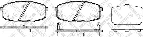 Stellox 001 083B-SX - Тормозные колодки, дисковые, комплект autosila-amz.com