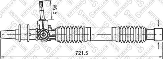 Stellox 00-35019-SX - Рулевой механизм, рейка autosila-amz.com