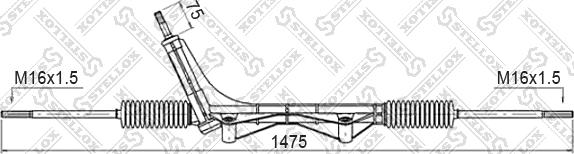 Stellox 00-35014-SX - Рулевой механизм, рейка autosila-amz.com