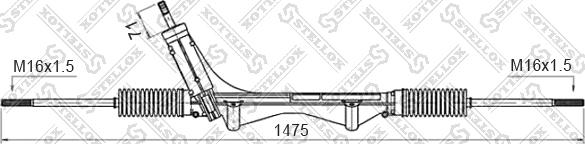 Stellox 00-35016-SX - Рулевой механизм, рейка autosila-amz.com