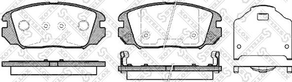 Stellox 002 006-SX - Тормозные колодки, дисковые, комплект autosila-amz.com