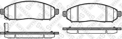 Stellox 002 014-SX - Тормозные колодки, дисковые, комплект autosila-amz.com