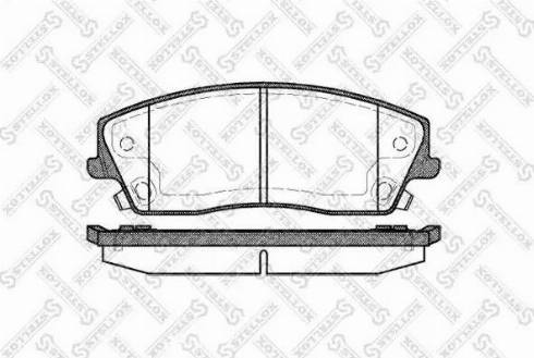 HELLA T1504 - Тормозные колодки, дисковые, комплект autosila-amz.com