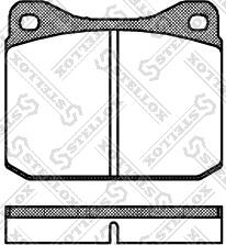 BENDIX 621628 - Тормозные колодки, дисковые, комплект autosila-amz.com