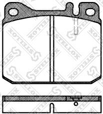 Stellox 021 020-SX - Тормозные колодки, дисковые, комплект autosila-amz.com