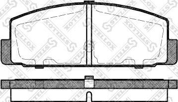 Stellox 190 030B-SX - Тормозные колодки, дисковые, комплект autosila-amz.com