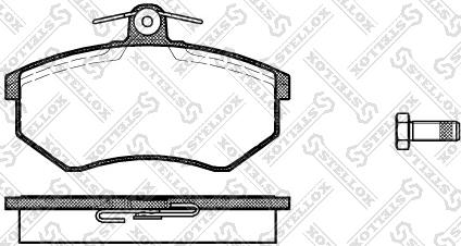 Stellox 145 040-SX - Тормозные колодки, дисковые, комплект autosila-amz.com