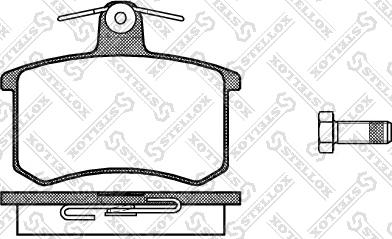 Stellox 146 010-SX - Тормозные колодки, дисковые, комплект autosila-amz.com