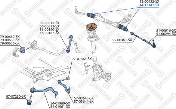 Stellox 14-17147-SX - Пыльник, рулевое управление autosila-amz.com