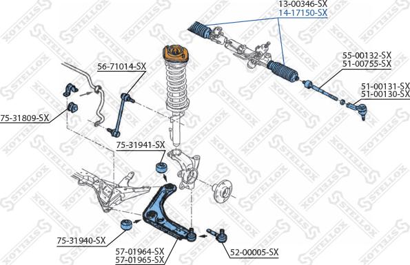 Stellox 14-17150-SX - Пыльник, рулевое управление autosila-amz.com