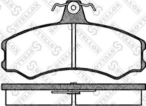 Stellox 154 002-SX - Тормозные колодки, дисковые, комплект autosila-amz.com