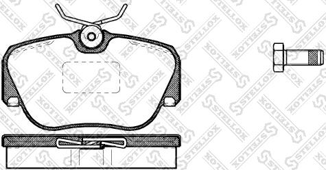 Stellox 156 000-SX - Тормозные колодки, дисковые, комплект autosila-amz.com