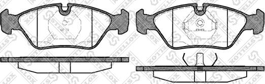 Stellox 150 000B-SX - Тормозные колодки, дисковые, комплект autosila-amz.com