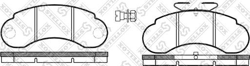 Stellox 153 020-SX - 153 020-SX 142 20=571521B=FDB941 !колодки дисковые п.\ MB 100 91-96/130/140 all 87> autosila-amz.com