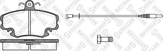 Stellox 152 002-SX - Тормозные колодки, дисковые, комплект autosila-amz.com