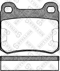 Stellox 168 010-SX - Тормозные колодки, дисковые, комплект autosila-amz.com