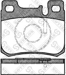 Stellox 168 020B-SX - Тормозные колодки, дисковые, комплект autosila-amz.com