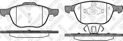 Stellox 1093 000BL-SX - Тормозные колодки, дисковые, комплект autosila-amz.com