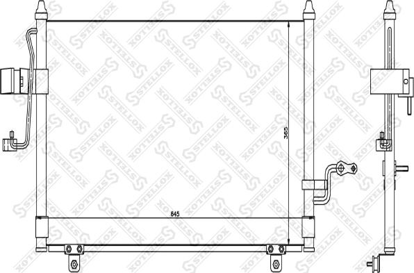 Stellox 10-45413-SX - Конденсатор кондиционера autosila-amz.com