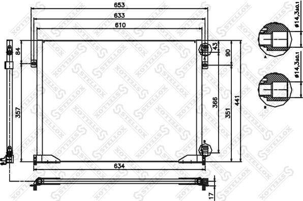 Stellox 10-45479-SX - Конденсатор кондиционера autosila-amz.com