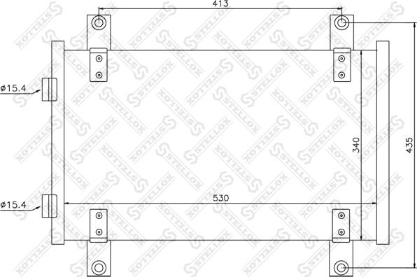 Stellox 10-45560-SX - Конденсатор кондиционера autosila-amz.com