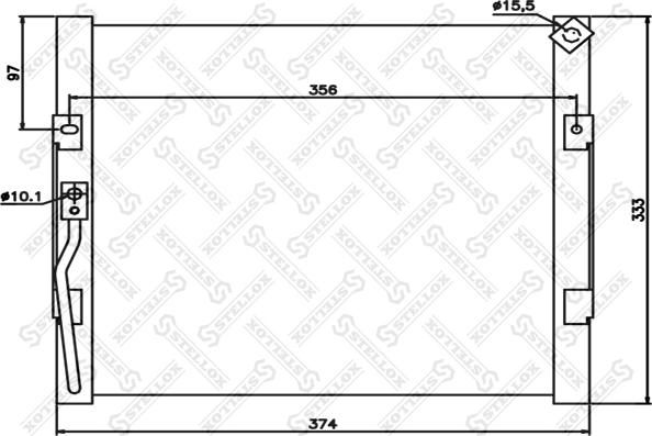 Stellox 10-45654-SX - Конденсатор кондиционера autosila-amz.com