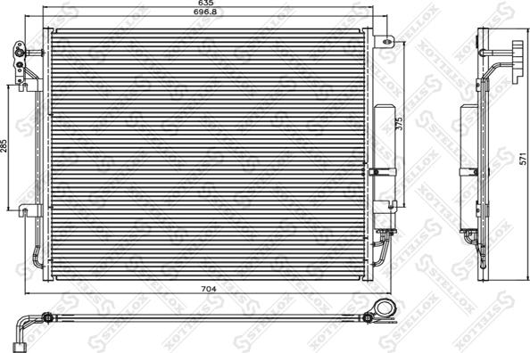 Stellox 10-45660-SX - Конденсатор кондиционера autosila-amz.com