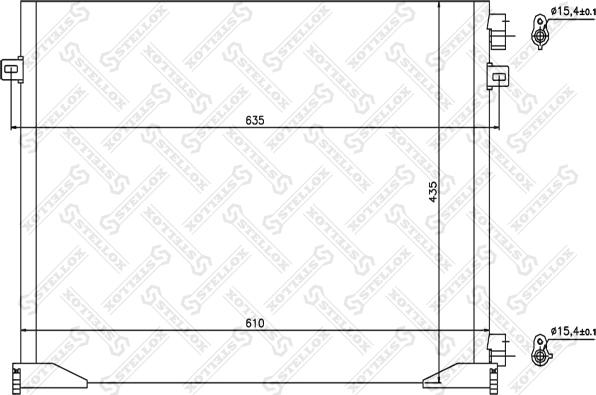 Stellox 10-45635-SX - Конденсатор кондиционера autosila-amz.com