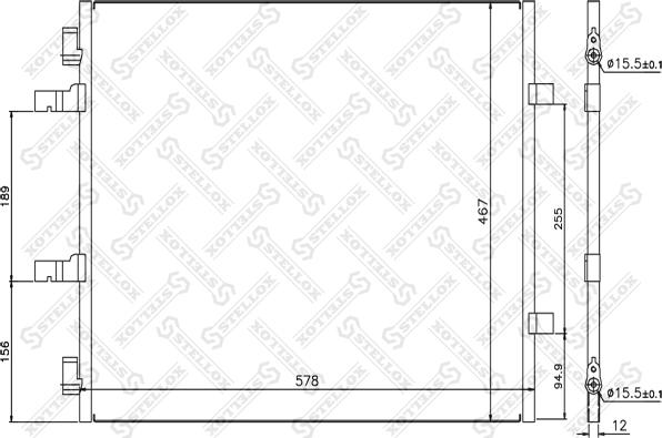 Stellox 10-45631-SX - Конденсатор кондиционера autosila-amz.com